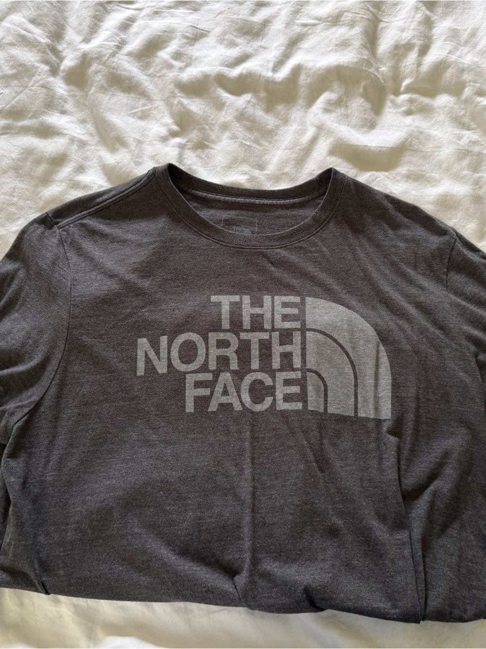 The North Face Dark Charcoal Logo Crew Tee